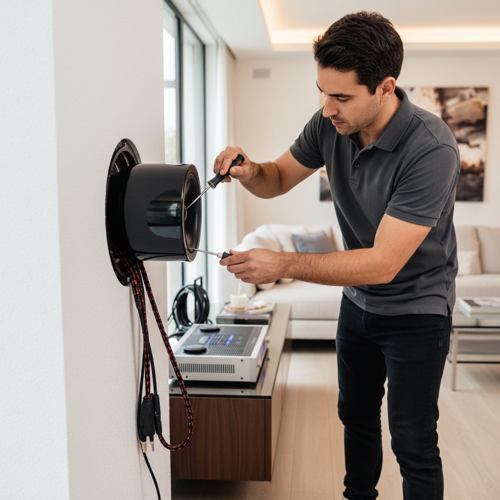 PowerSpot cinema installation workspace