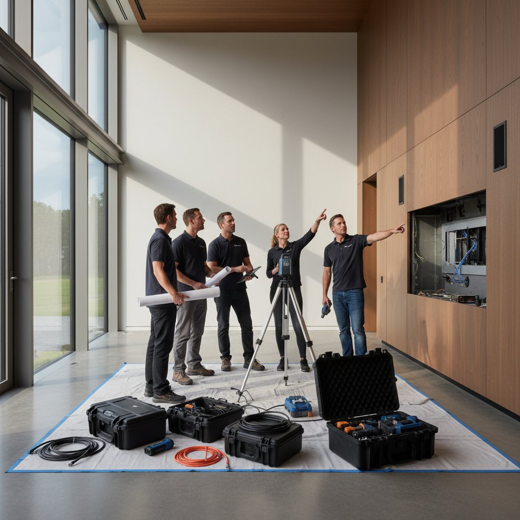 Home cinema installation process